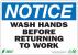 5YFP5 - Notice Sign, 7 x 10In, BL and BK/WHT, ENG Подробнее...