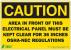 5YFV8 - Caution Sign, 7 x 10In, BK/YEL, ENG, Text Подробнее...