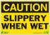 5YGA9 - Caution Sign, 7 x 10In, BK/YEL, ENG, Text Подробнее...