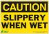 5YGC0 - Caution Sign, 7 x 10In, BK/YEL, ENG, Text Подробнее...