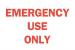 5Z435 - Fire Emergency Sign, 7 x 10In, R/WHT, ENG Подробнее...