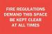 5Z479 - Fire Regulations Sign, 7 x 10In, WHT/R, ENG Подробнее...