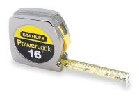 6A497 Measuring Tape, 16 Ft, Chrome, Forward