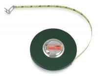 6A499 Measuring Tape, Brown, 50 Ft, Vinyl, Closed