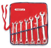 6A543 Combo Wrench Set, Antislip, 3/8-3/4 in, 7Pc