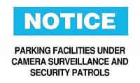 6A598 Notice Security Sign, 10 x 14In, ENG, Text