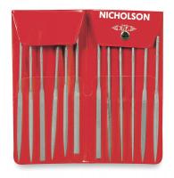 6A632 Needle File Set, 5 1/2 In, #2, 12 Pc