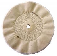 6A825 Buffing Wheel, Spiral Sewn, 6 In Dia.