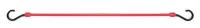 6A978 Bungee Cord, Hook, 18 In.L, Red