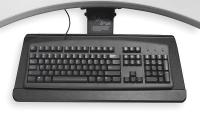 6AA99 Keyboard Tray, 1in, Black