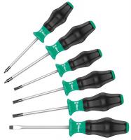 6AAD6 Cushion Grip Combo Screwdriver Set, 6 Pc