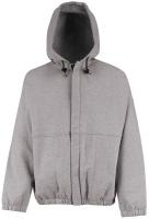 6ACR5 FR Hooded Sweatshirt, Gray, 3XL, Zipper