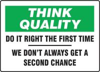 6AFA9 Quality Control Sign, 10 x 14In, ENG, Text