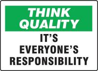 6AFD2 Quality Control Sign, 10 x 14In, PLSTC, ENG
