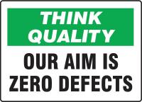 6AFD4 Quality Control Sign, 7 x 10In, ENG, Text