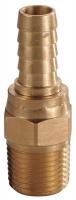 6AFP7 Hose Barb, Swivel, 1/4 In, 1/4 MNPT, Brass