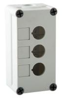 6AML4 Enclosure, Pushbutton, 3Hole, Plastic