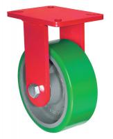 6AZN0 Rigid Plate Caster, 1200 lb, 8 In Dia