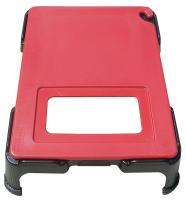 6AZZ8 Cutting Board with Stand, Red/Blk