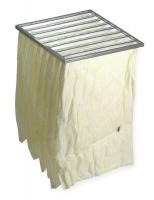6B649 Pocket Air Filter, Synthetic, 24x24x22In.