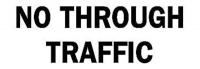 6BT05 Industrial Traffic Sign, 7 x 10In, BK/WHT