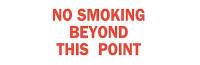 6BT29 No Smoking Sign, 10 x 14In, R/WHT, ENG, Text