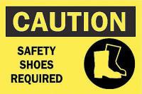 6BT39 Caution Sign, 10 x 14In, BK/YEL, ENG, SURF