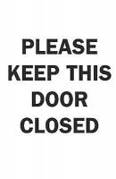 6BX49 Admittance Sign, 10 x 7In, BK/WHT, ENG, Text