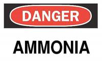 6BZ10 Danger Sign, 7 x 10In, R and BK/WHT, AMNA