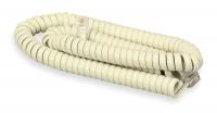6C073 Telephone Cord, Handset, Coiled, Ivory, 15 ft.