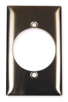 6C120 Stainless Wallplate, Silver