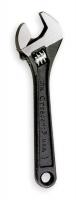 6C181 Adjustable Wrench, 4 in., Black, Plain