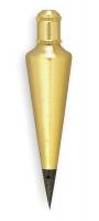 6C235 Plumb Bob, Brass, 8 Oz