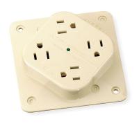 6C563 Receptacle, 4 Plex, 15A, 125V, IV