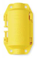 6C647 Plug Lockout, Yellow, 3/8In Shackle Dia.