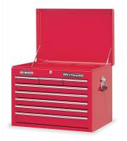 6C671 Tool Chest, 8 Dr, Red, 26 In, Ball Bearing