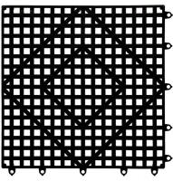 6CAP1 Bar Mat, Black, 12x12