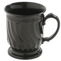 6CAW3 Mug, Insulated, H 4 In, Onyx, PK 48