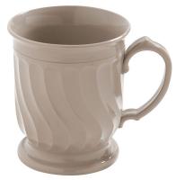 6CAW6 Mug, Insulated, H 4 In, Latte, PK 48