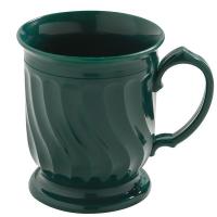 6CAW7 Mug, Insulated, H 4 In, Green, PK 48