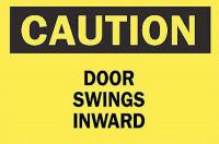 6CC96 Caution Sign, 10 x 14In, BK/YEL, ENG, Text