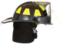 6CCE0 Fire Helmet, Black, Traditional