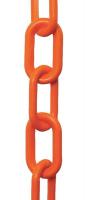 6CDV6 Plastic Chain, Orange, 3 in x 100 ft