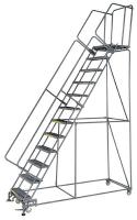 6CEN7 Rolling Ladder, Steel, 120 In.H