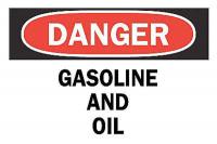 6CG26 Danger Sign, 10 x 14In, R and BK/WHT, ENG