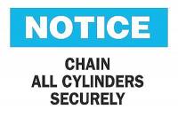 6CG48 Notice Sign, 7 x 10In, BL and BK/WHT, ENG