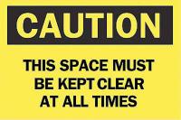 6CG52 Caution Sign, 7 x 10In, BK/YEL, ENG, Text