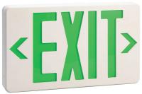 6CGL6 Exit Sign with Battery Back Up, 0.6W, Grn