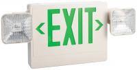 6CGL8 Exit Sign w/Emergency Lights, 5.4W, Grn