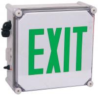 6CGN2 Exit Sign, 5.4W, Green, 1 Face